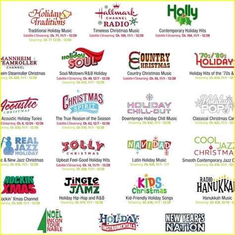 2022 sirius xm holiday channels.